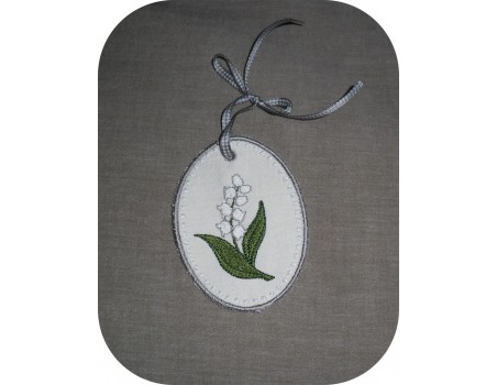 Motif de broderie machine muguet