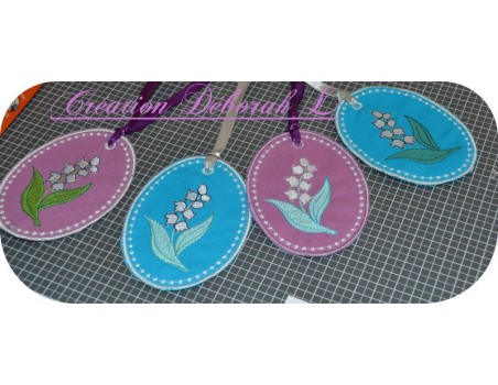 Motif de broderie machine muguet