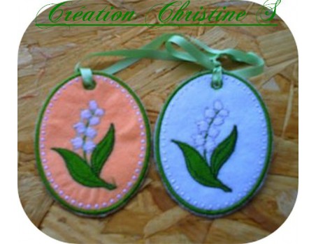 Motif de broderie machine muguet