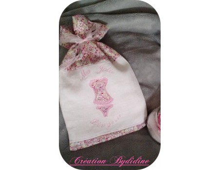 Instant download machine embroidery frilly underwear