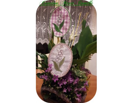 Motif de broderie machine muguet