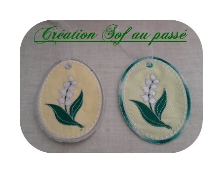 Motif de broderie machine muguet