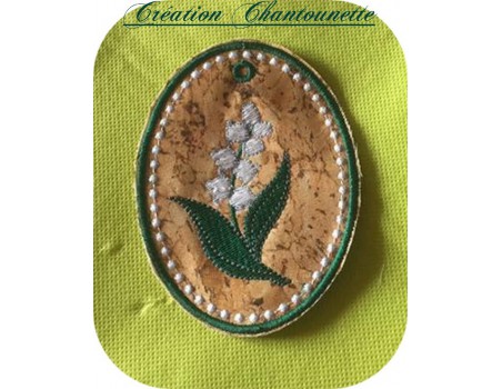 Motif de broderie machine muguet