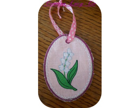 Instant download machine embroidery pink flower