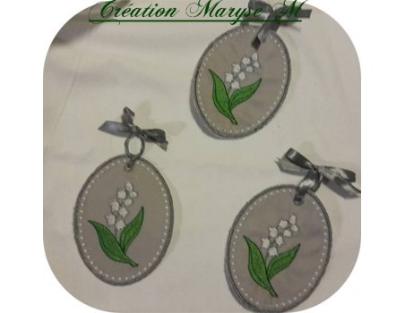 Motif de broderie machine muguet