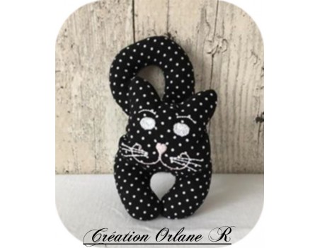 Motif de broderie machine Chat de porte  ITH