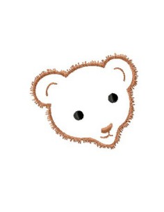 Tête ours peluche