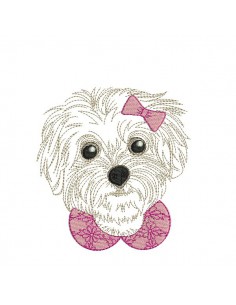 Instant download machine embroidery  Dog Staff