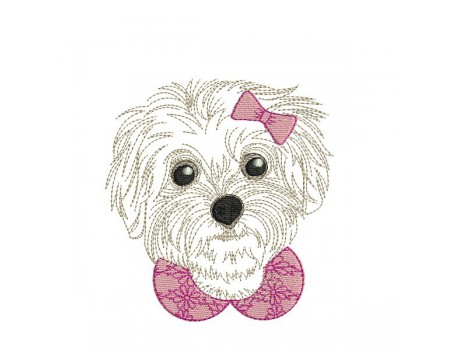 Instant download machine embroidery  Dog Staff