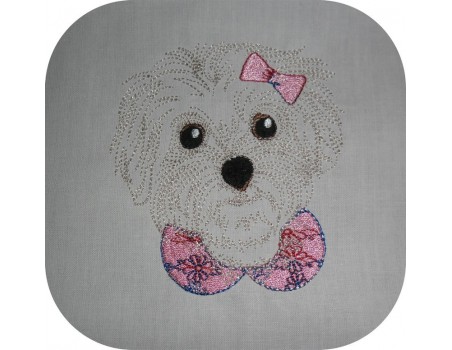 Instant download machine embroidery  Dog Staff