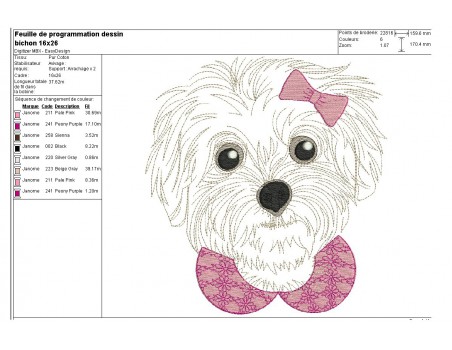 Instant download machine embroidery  Dog Staff