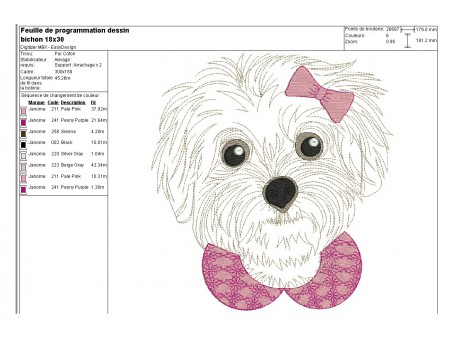 Instant download machine embroidery  Dog Staff