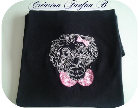 Instant download machine embroidery  Dog Staff