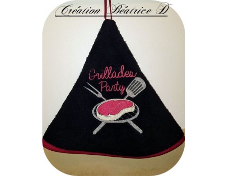 Motif de broderie machine Grillades party