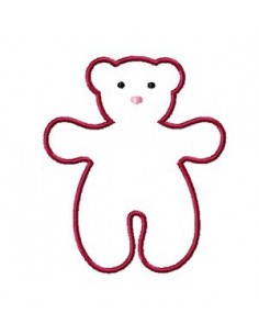 Ourson doudou appliqué