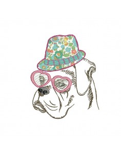 Instant download machine embroidery  Bichon maltese dog