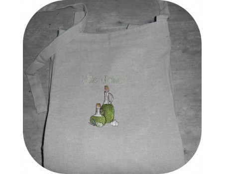 Motif de broderie machine huile d'olive