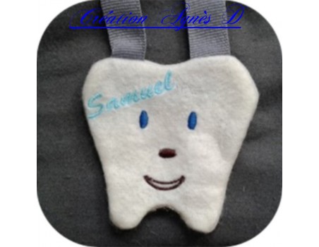 Instant download machine embroidery bag tooth