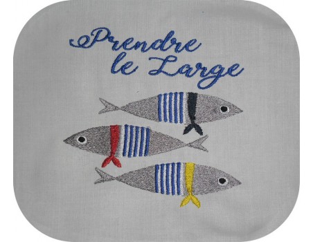 Instant download machine embroidery  pilchard