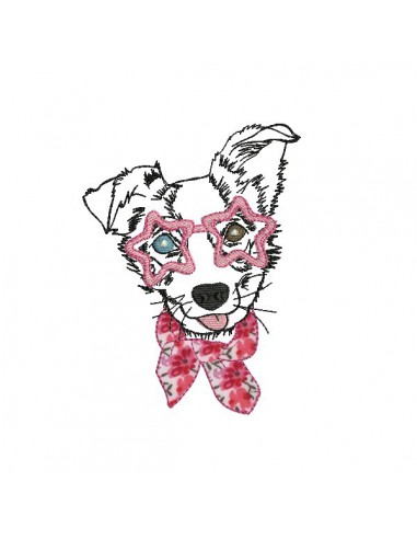 Instant download machine embroidery  Boxer dog