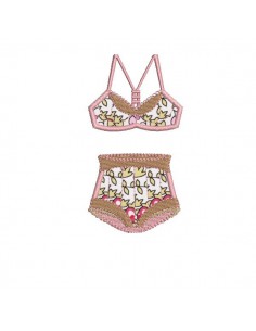 Motif de broderie machine  ensemble lingerie gainante appliqué