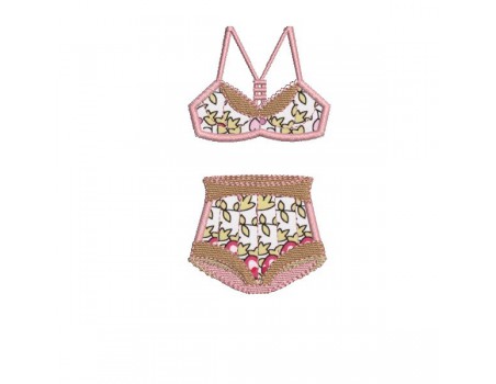 Instant download machine embroidery design Lingerie underwear