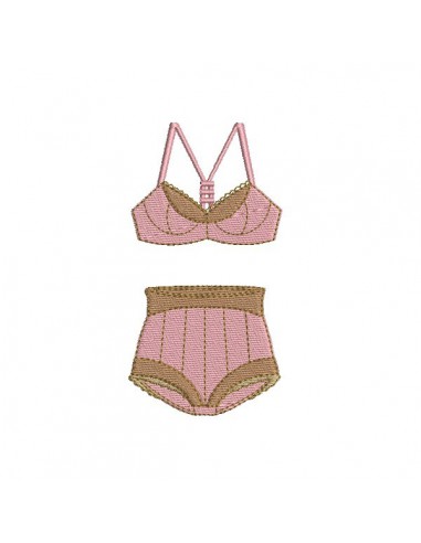 Instant download machine embroidery design Lingerie underwear applique