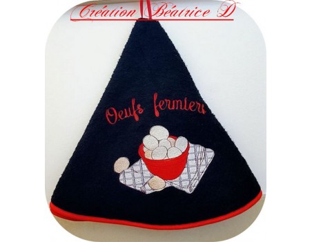 Motif de broderie machine oeufs fermiers