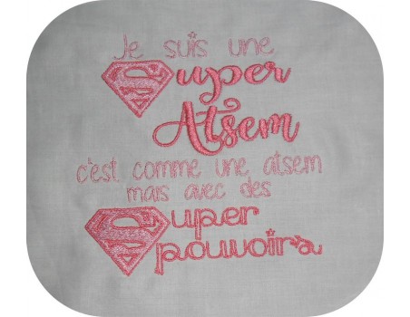 Embroidery design super teacher