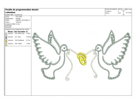 Instant download machine embroidery frame doves