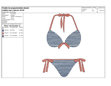 Instant download machine embroidery design Lingerie underwear