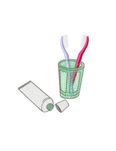 brosse a dents  10x10 cm