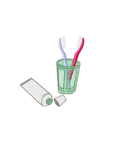 brosse a dents  10x10 cm