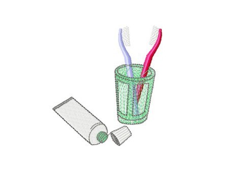 brosse a dents  10x10 cm