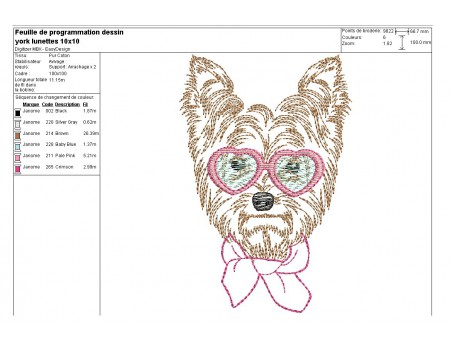 Instant download machine embroidery  Chihuahua dog