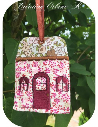 Motif De Broderie Maison Porte Cl ITH