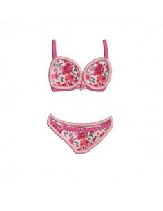 Motif de broderie machine  ensemble lingerie fleurs appliqué