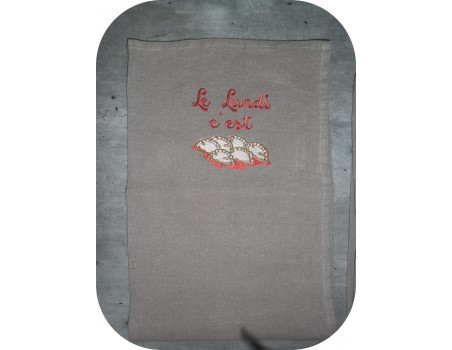 Motif de broderie machine ravioli