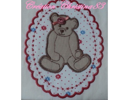 oeuf de pâques appliqué 10x10 cm