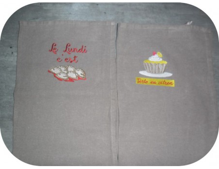 Instant download machine embroidery Ravioli pasta