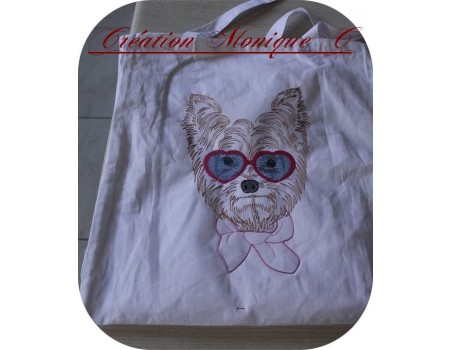 Instant download machine embroidery  Chihuahua dog