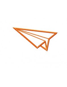 Avion appliqué 10x10 cm