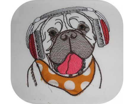 Instant download machine embroidery English bulldog