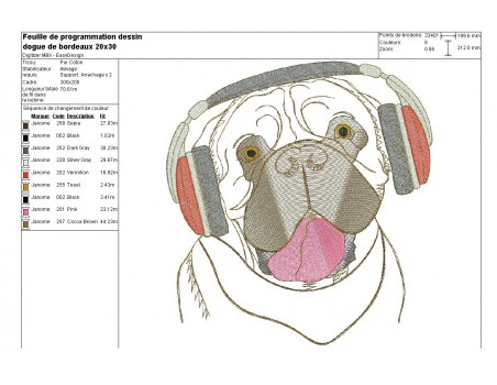 Instant download machine embroidery English bulldog