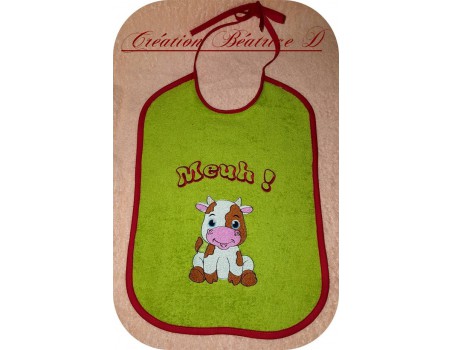 embroidery design cow