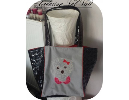 Motif de broderie machine bichon