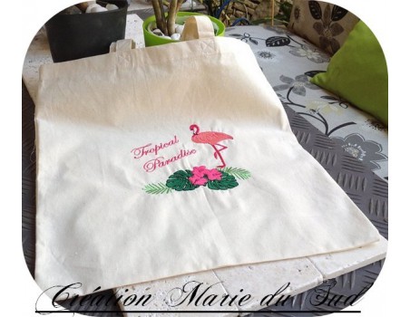 Motif de broderie machine tropical paradise