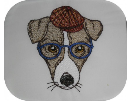 Motif de broderie machine jack russel