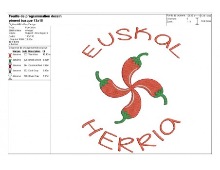 Instant download machine embroidery chilli pepper