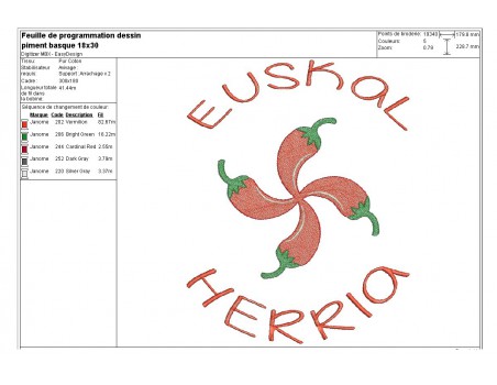 Instant download machine embroidery chilli pepper